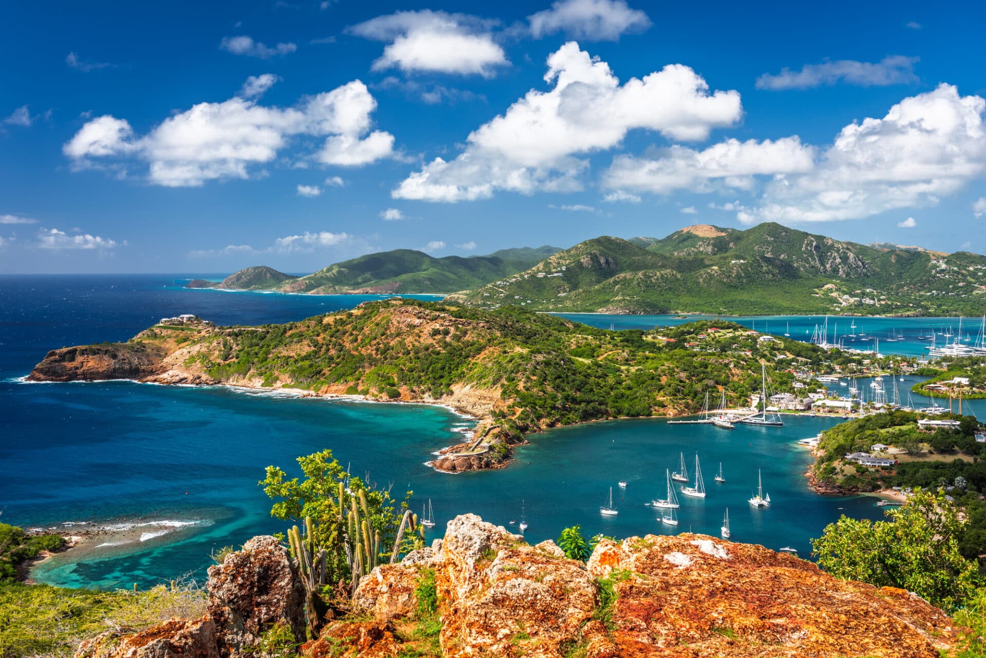 Shirley Heights, Antigua overlooking English Harbour