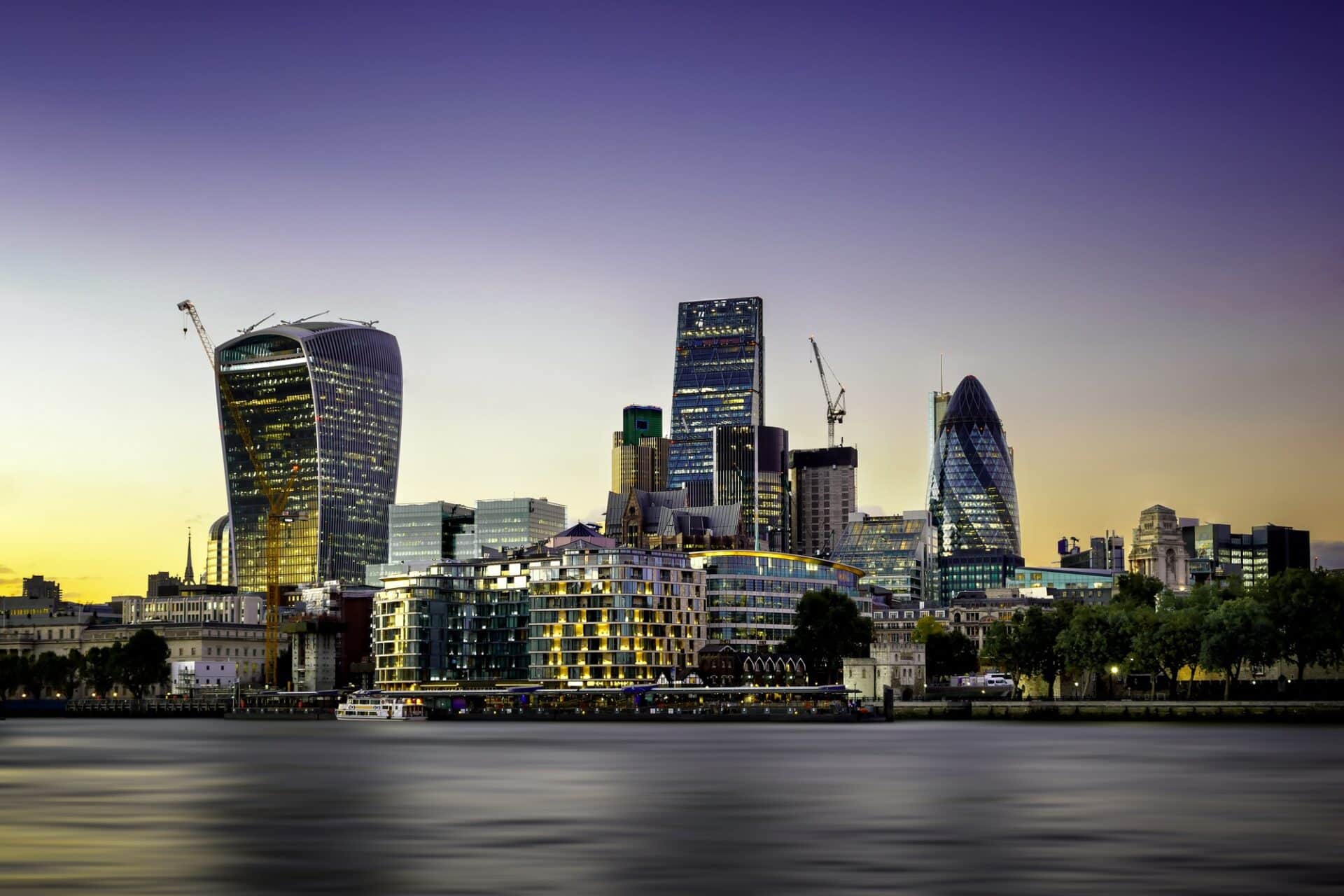 The bank district of central London, United Kingdom, Real Estate Services,