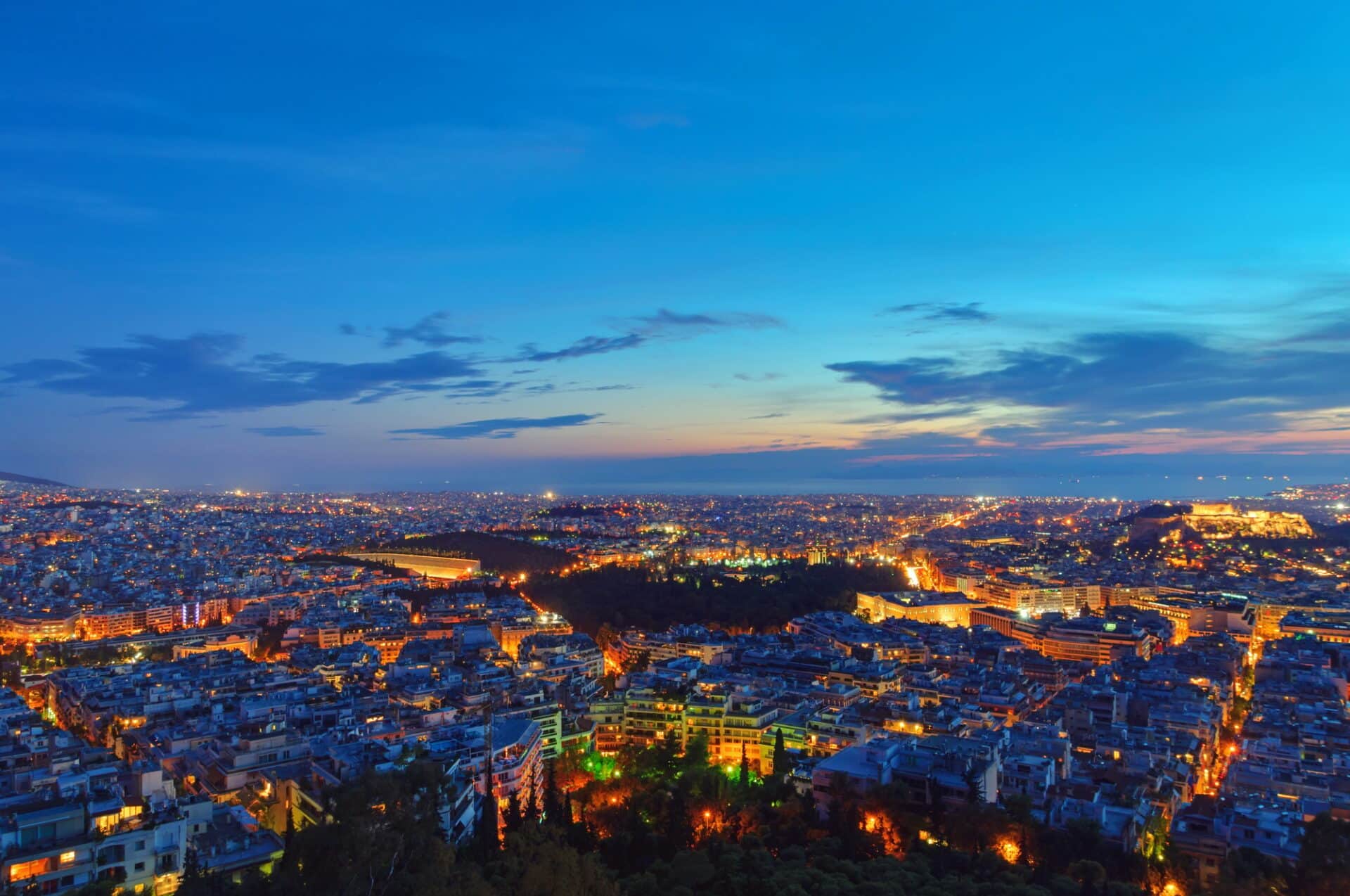 Athens at dawn