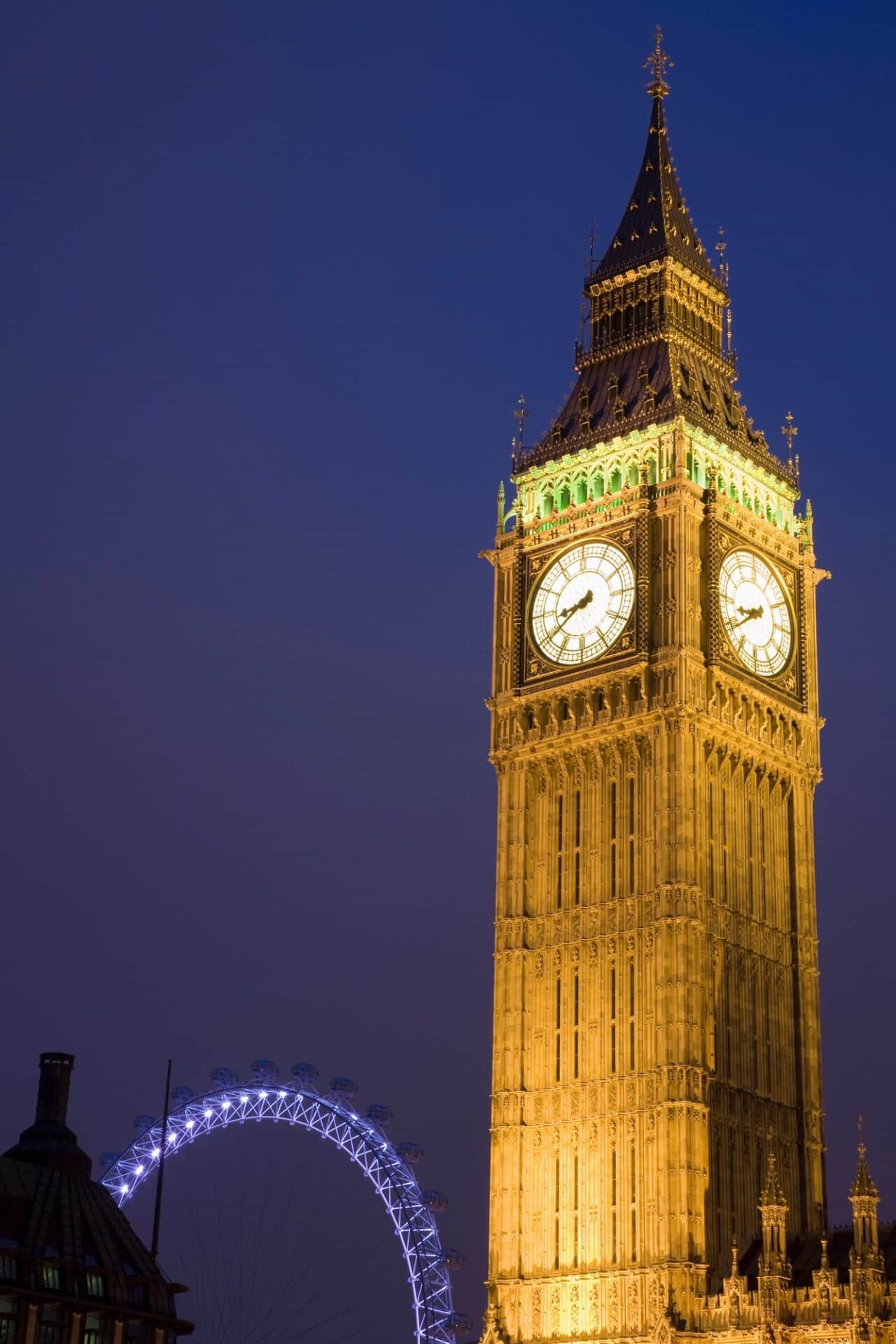 Big Ben and London Eye