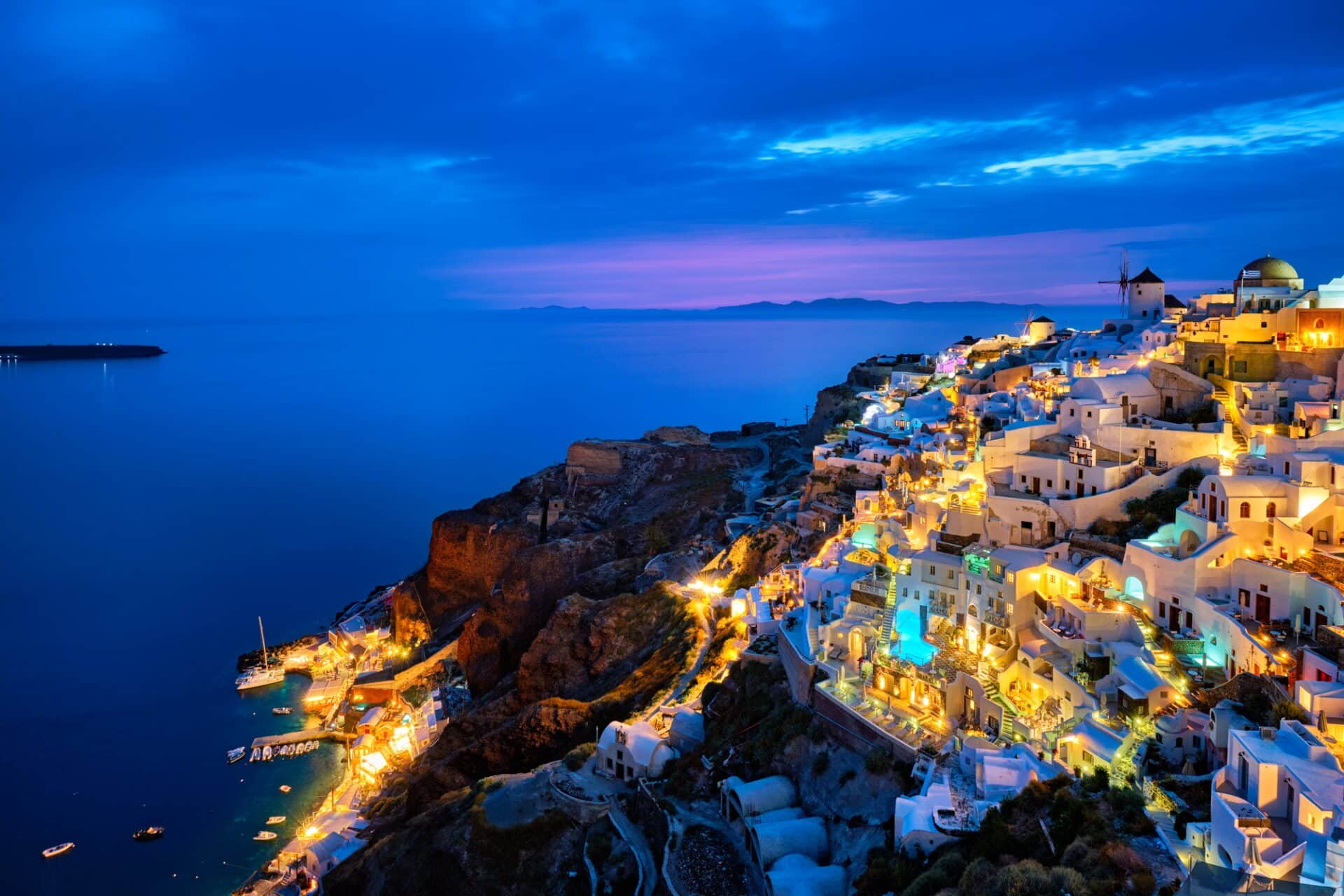 Famous greek tourist destination Oia, Greece
