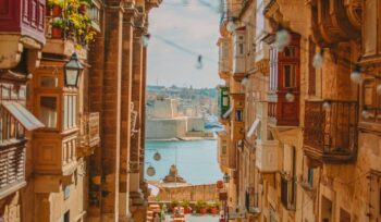 a street in Valletta, Malta